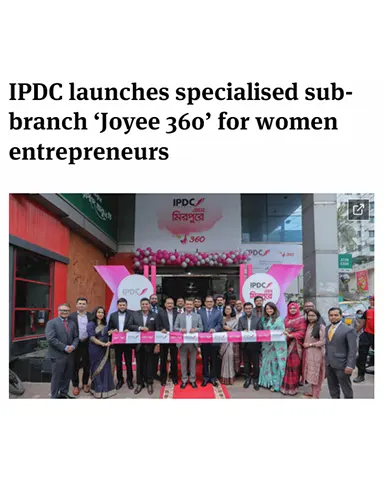 IPDC launches specialised Joyee 360 sub-branch for women entrepreneurs